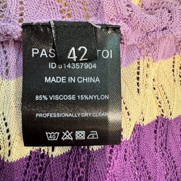 DODO BAR OR June Striped Pointelle Knit Maxi skirt. - Picture 6 of 9